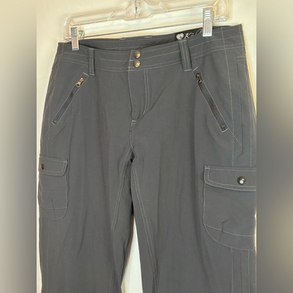 KUHL EUC gray athletic cargo pants Size 12 - Picture 2 of 5